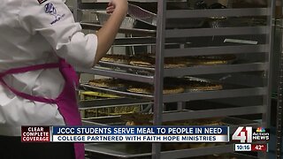 JCCC culinary students make meal for the homeless