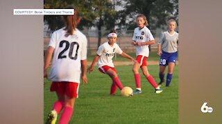 Think Pink; For every goal scored, local youth soccer club donating money to fight breast cancer