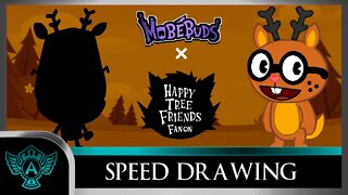 Speed Drawing: Happy Tree Friends Fanon - Wham | Mobebuds Style