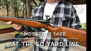 1949 Mossberg 146B T bolt handle 22lr shooting at 50 yards