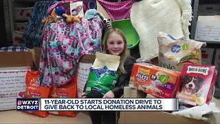 Macomb County 11 year-old helps homeless animals