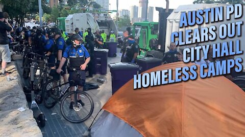 APD Cracks Down on City Hall Squatters as Homeless Camping Ban Reinstated