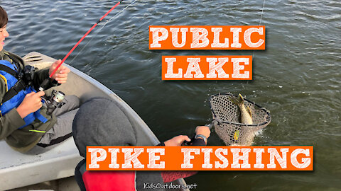 S2:E25 Public Lake Pike Fishing | Kids Outdoors