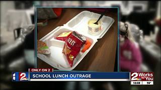 Mom outraged over school lunch