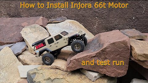 Making the SCX24 better New Emax servo and Injora 66t motor and how to install