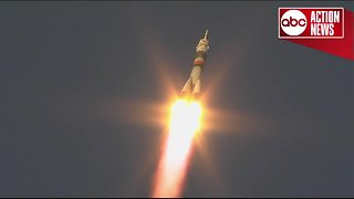 Soyuz rocket launches to International Space Station