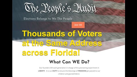 Thousands of Voters Living at Fake Addresses in Florida?