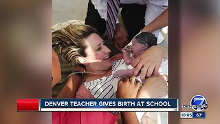 Denver teacher delivers baby on sidewalk outside school