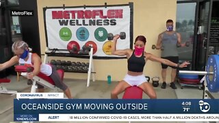 Oceanside gym moving outside