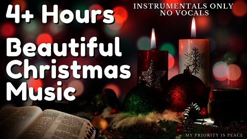4+ Hours 2021 Traditional Christmas Music | No Singing | Holiday | Background Music | Instrumentals