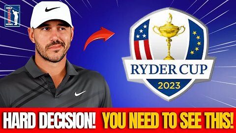 👉🏆 RYDER CUP 2023 - BROOKS KOEPKA AND ITS UNCERTAIN FUTURE!? WHAT DO YOU THINK!? 🚨GOLF NEWS!