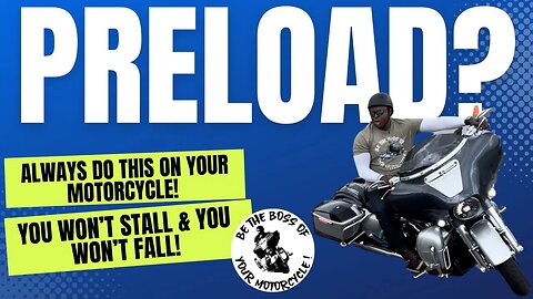 PRELOAD & KEEP IT LOADED!© Do This To Avoid Stalling Or Dropping Your Motorcycle At Slow Speeds!