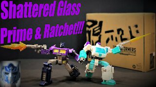 Transformers War for Cybertron - Shattered Glass Optimus Prime & Ratchet Review