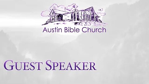 Guest Speaker (Missionary Gideons Report)