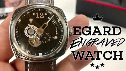 The Flagship Watch from Egard Watches: The V1-Gent Engraved Edition Automatic Watch