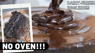 Vegan Chocolate Cake (No Oven)