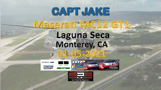 Race 2 | CAPT JAKE racing the Maserati MC12 GT1 | Laguna Seca | 2Old4Forza Club and GTP | SRS