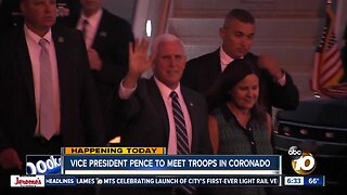 VP Pence meeting with troops at San Diego bases