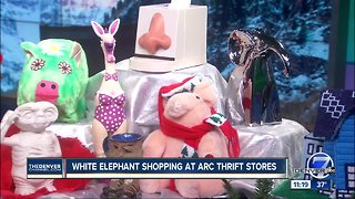 White elephant shopping at Arc thrift stores