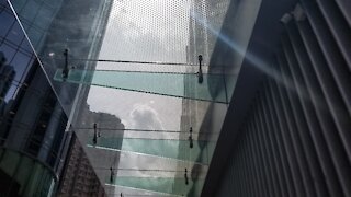 Glass canopy with glass structure system in Hong Kong Island