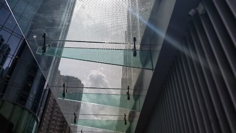Glass canopy with glass structure system in Hong Kong Island