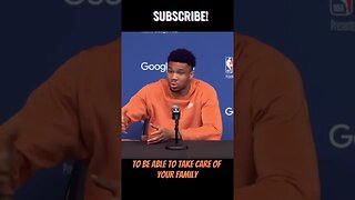 Giannis Antetokounmpo Schools Reporter in Post-Interview