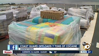 Coast Guard offloads 7 tons of cocaine