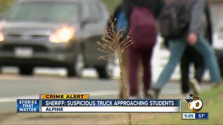 Sheriff: Suspicious truck approaches Alpine students