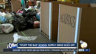 Stuff the Bus school supply drive kicks off