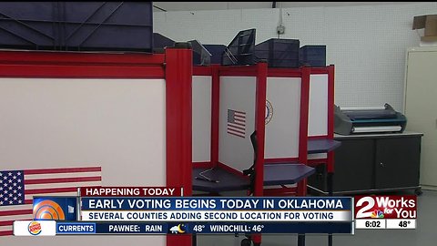 Early voting begins today in Oklahoma