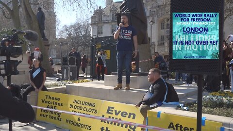 Gareth Icke Speaking at London's World Wide Rally For Freedom 19.3.22