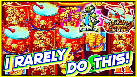 I RARELY DO THIS!!! LEADS TO BIG WIN! Dancing Drums Slot EPIC COMEBACK 5! DRUMS TRIGGER!