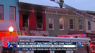 Fire in West Baltimore