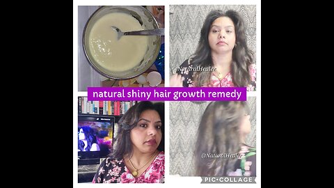 # natural shiny hair growth remedy homemade Randi 💁 egg 🥚 1egg