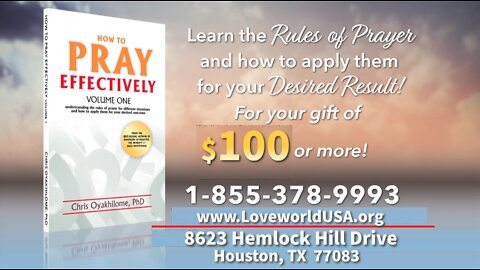 How to Pray Effectively (Vol 1) by Pastor Chris Oyakhilome | Get Your Copy Today!