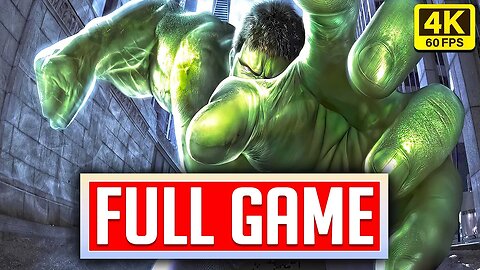 HULK Gameplay Walkthrough FULL GAME No Commentary [4K 60FPS] (PC UHD)