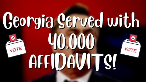 Mike Lindell Hand Delivers Over 40,000 Affidavits Demanding Decertification in GEORGIA!