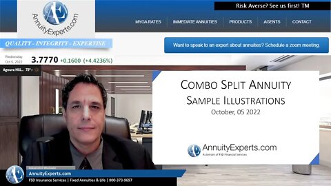 Split Annuity | Combo Annuity | Rates Oct. 05, 22 | 7 yr guaranteed term Liquid thereafter Walk-Away