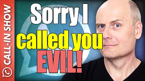 "I'm sorry I called you evil..." Freedomain Apology Call