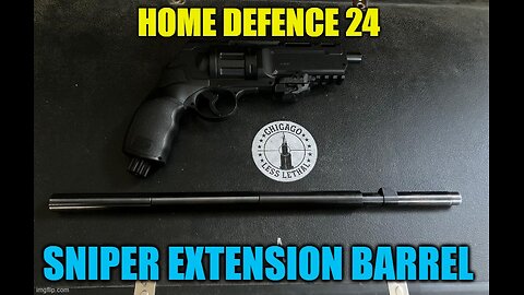 HDR50 with HD24 sniper extension testing | chicago less lethal | 312-882-2715 home defence 24