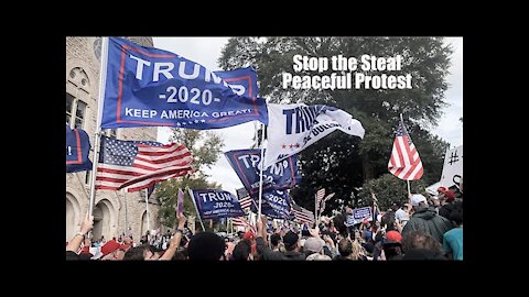 Stop the Steal Peaceful Protest at the Georgia State Capitol in Atlanta