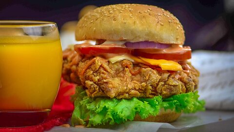 How to make KFC Burger | KFC Chicken Burger Recipe by Meo g