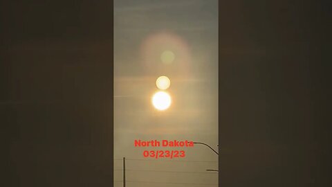 2 Suns ☀️☀️ Planet X ☀️ Niburu ☀️ ILLUMINATION ☀️ North Dakota March 23 2023