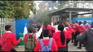 South Africa - Cape Town - Bloekombos closing near schools day 2 Protest (Video) (xGK)