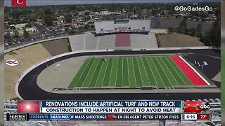 Construction crews to work through the night at Bakersfield College's Memorial Stadium