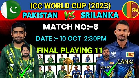 Pakistan Vs Sri Lanka Live World Cup | Sri Lanka Vs Pakistan Live Score | PAK vs SL Match 8