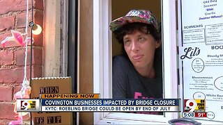 Covington businesses suffering during Roebling closure