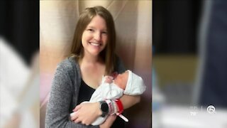 Partially vaccinated mother who birthed baby with COVID-19 antibodies speaks to WPTV