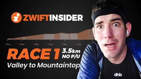 Zwift Insider Tiny Races (C) 1 of 4 Valley to Mountaintop 3.5km
