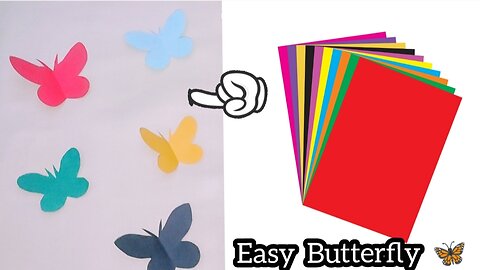 Easy Origami Butterfly/How to Make Paper Butterfly/Butterfly Design/paper butterfly